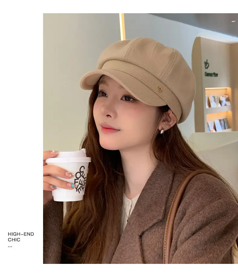 Japanese Vintage Clouds Cap for Girls Autumn Winter — feature 15