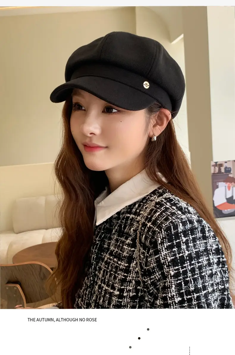 Japanese Vintage Clouds Cap for Girls Autumn Winter — feature 7
