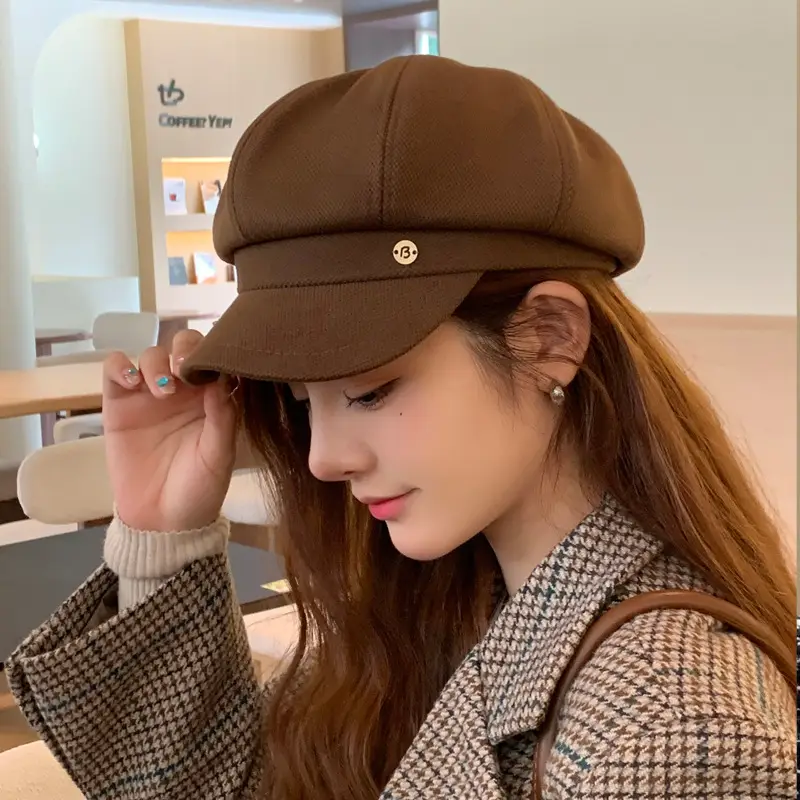 Japanese Vintage Clouds Cap for Girls Autumn Winter - Image 2