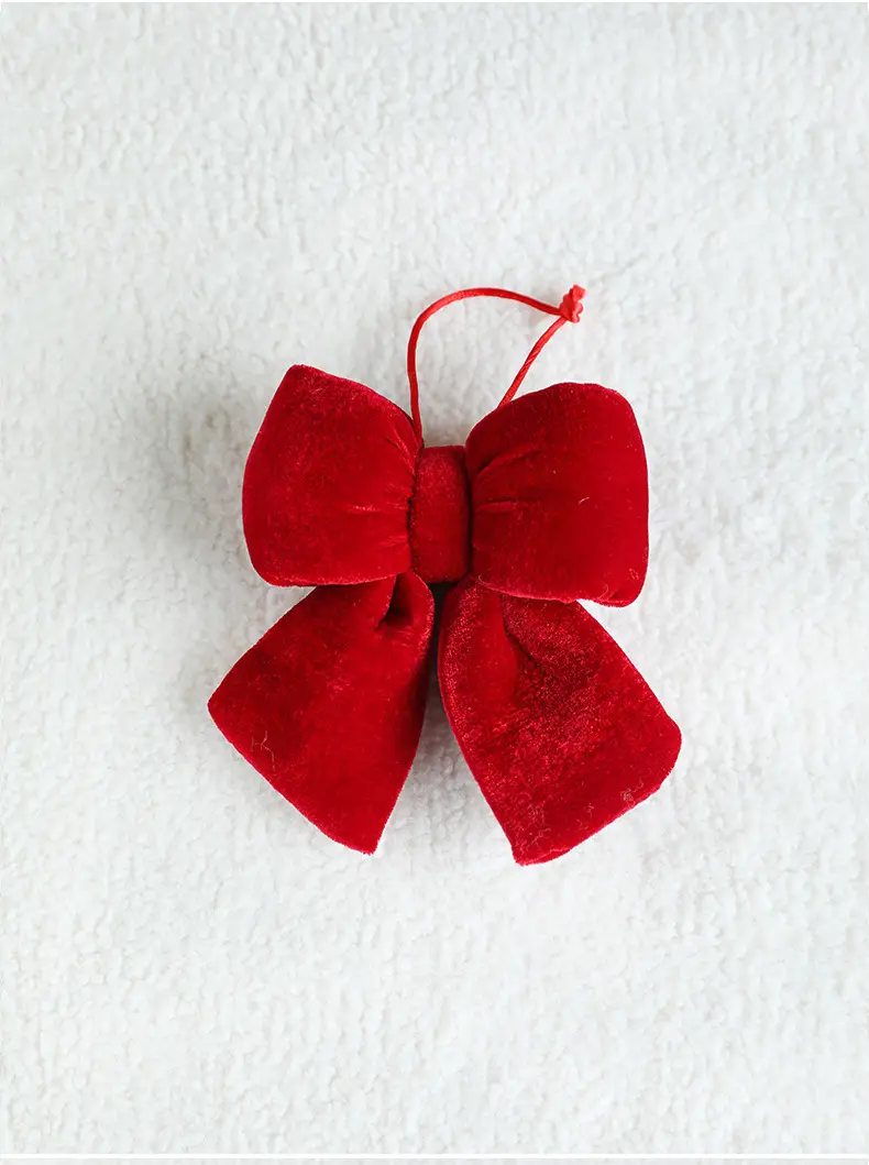 Red Flannelette Bow for Weddings & Christmas Decor — feature 9