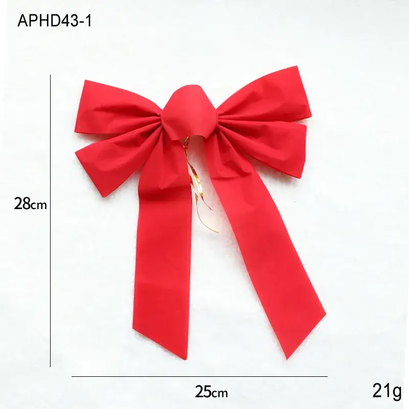 Red Flannelette Bow for Weddings & Christmas Decor - Image 12