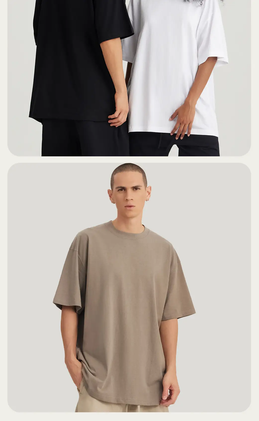 Pure Cotton Loose T-Shirt Pink Large Off-Shoulder — feature 10