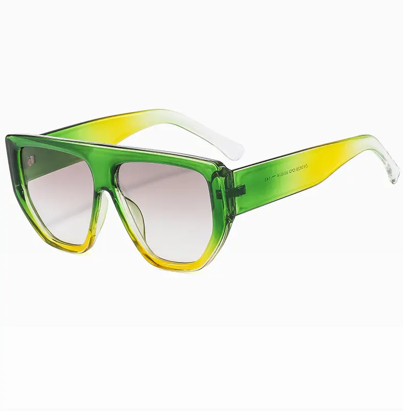 Men's White Square Sunglasses with Dark Lenses — feature 20