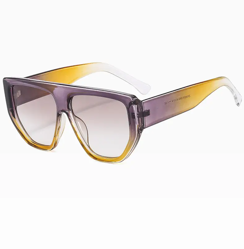 Men's White Square Sunglasses with Dark Lenses — feature 22