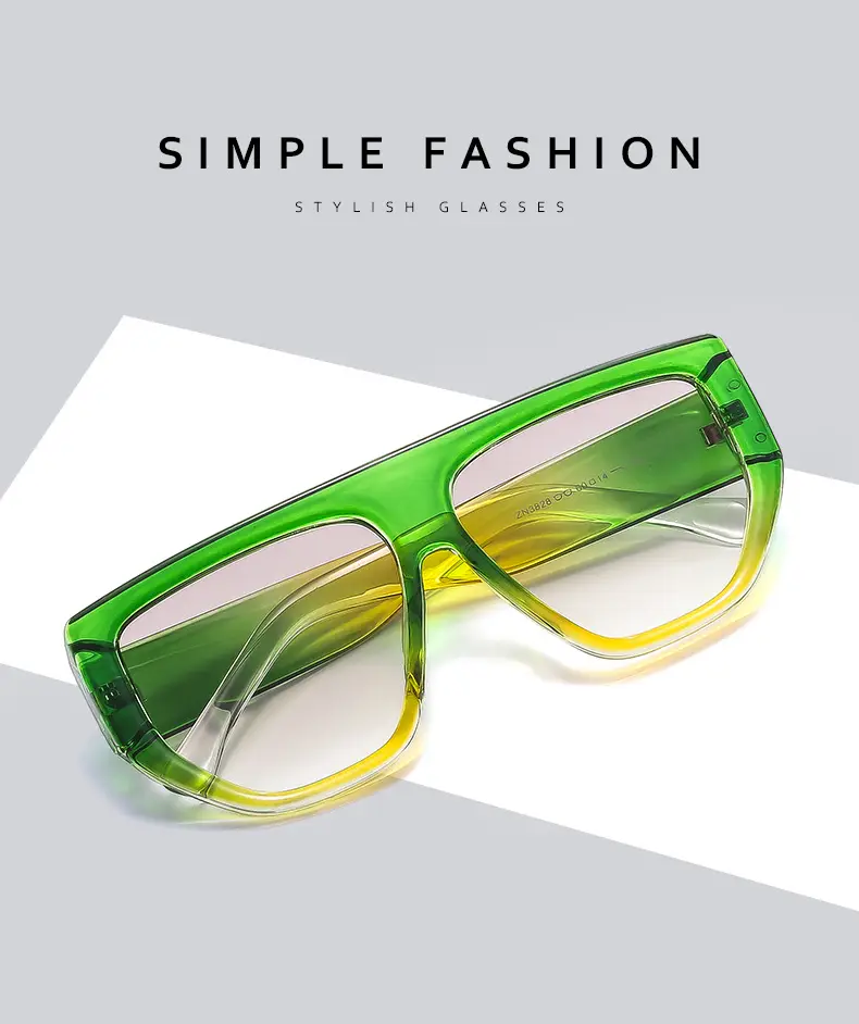 Men's White Square Sunglasses with Dark Lenses — feature 3