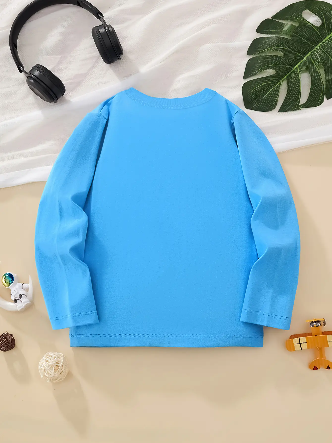 2025 Boys Cotton Long Sleeve T-Shirt Blue Travel London Print - Image 4