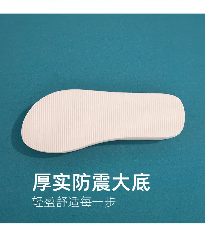Summer Cross-border Internet Celebrous New Beach Colored Diamond High-end Sense Platform Thick Bottom Clip Flip-flops for Women — feature 7