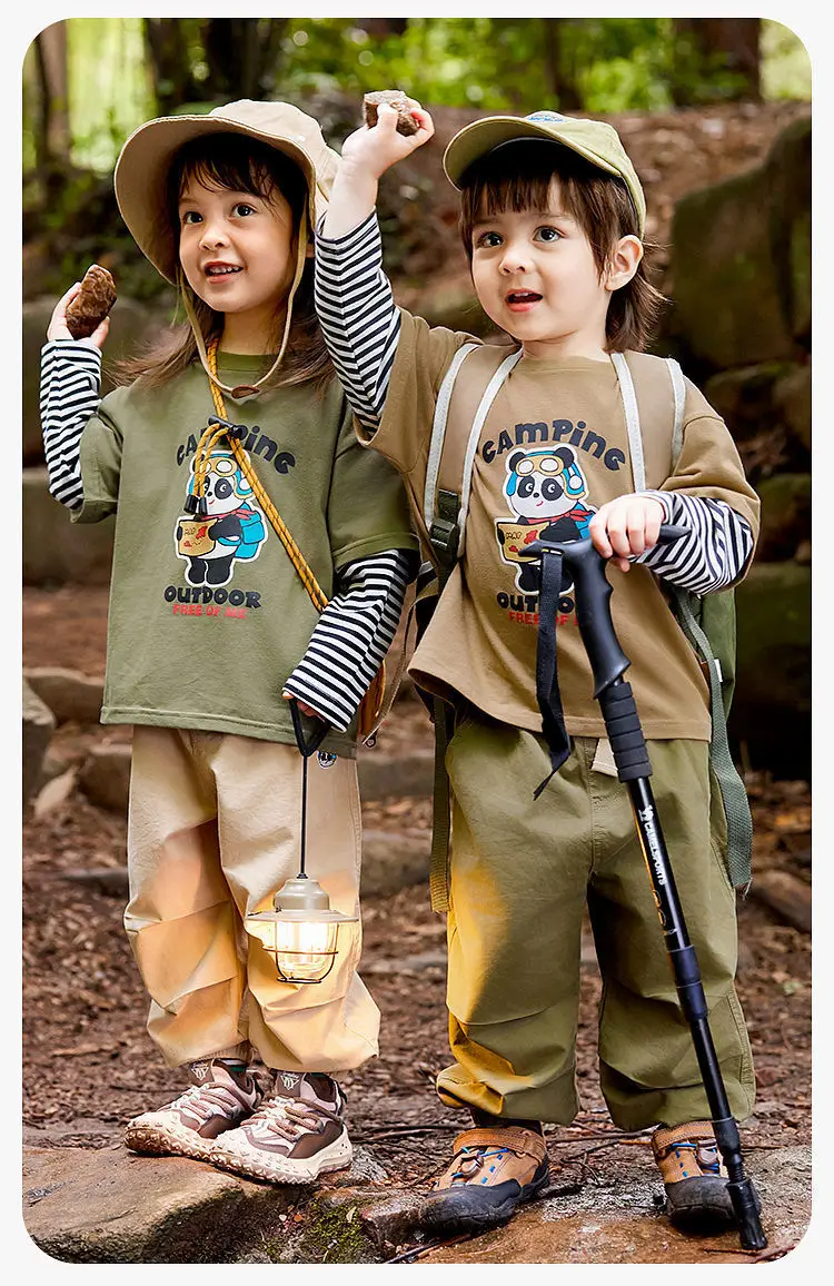 Dudu Baby Camping 3-Piece Set Kids T-Shirt Pants — feature 6