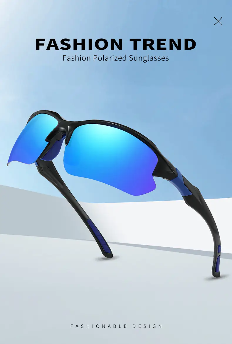 Men's Black Sandproof Cycling Sunglasses — feature 1