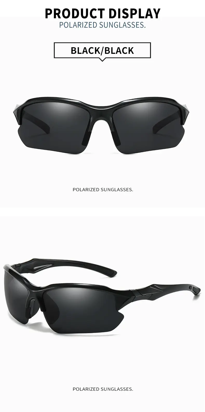 Men's Black Sandproof Cycling Sunglasses — feature 11