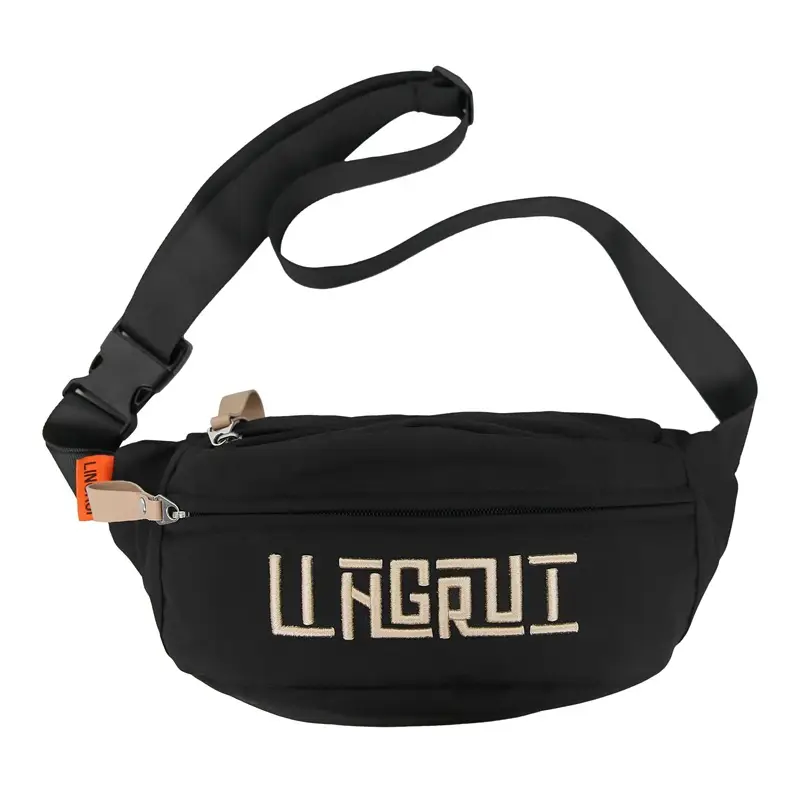 Men Women Large Capacity Red Letter Crossbody Bag - Image 2