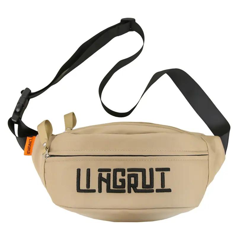Men Women Large Capacity Red Letter Crossbody Bag - Image 4