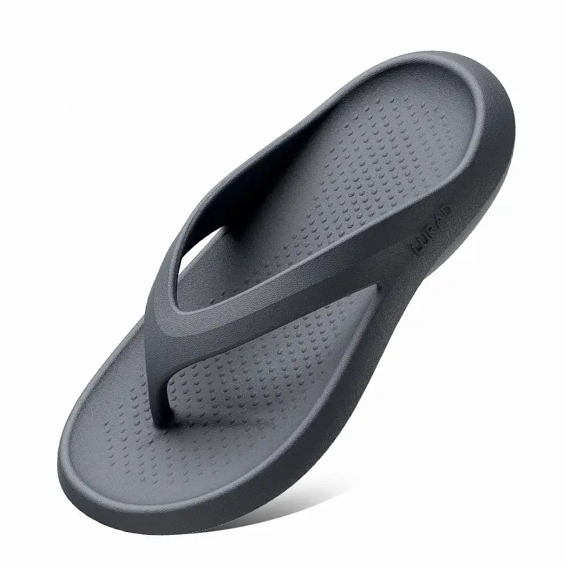 Men's Green Rubber Flip Flops 2024 Summer Outdoor Wear