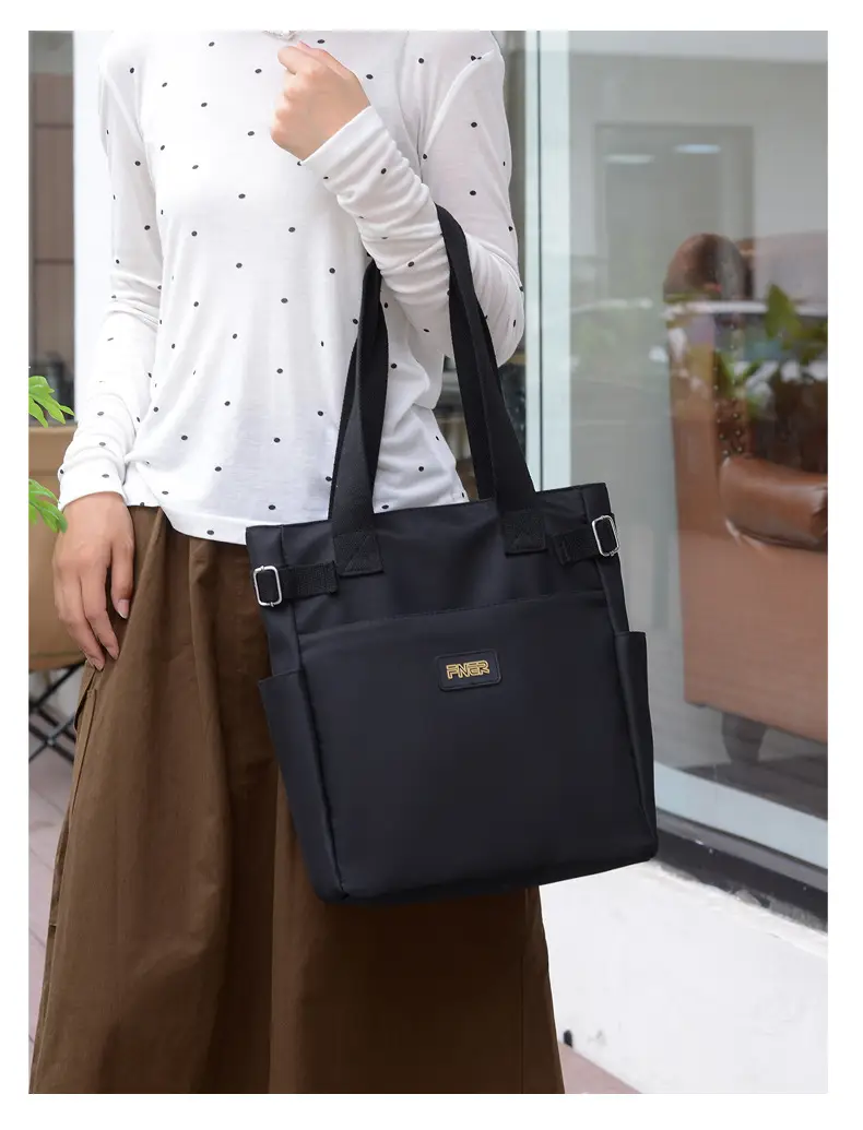 Women's Red Nylon Tote Bag 2024 Summer Large Capacity — feature 27