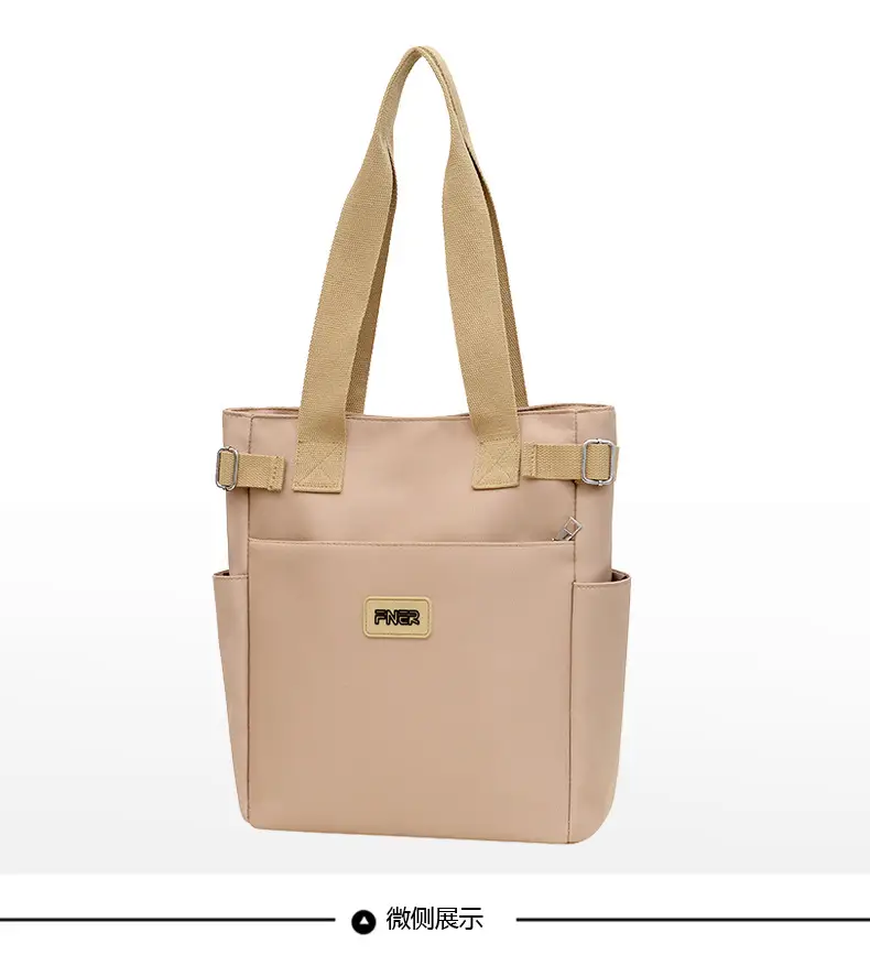 Women's Red Nylon Tote Bag 2024 Summer Large Capacity — feature 29