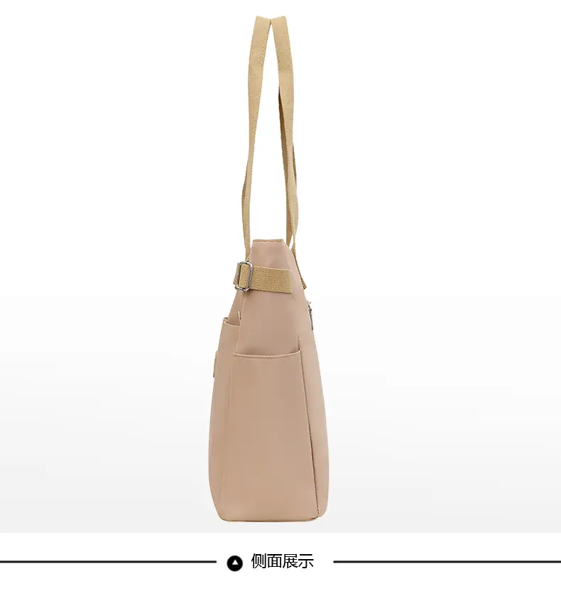 Women's Red Nylon Tote Bag 2024 Summer Large Capacity — feature 30