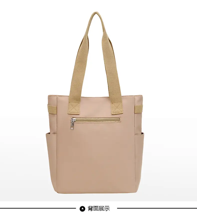 Women's Red Nylon Tote Bag 2024 Summer Large Capacity — feature 31