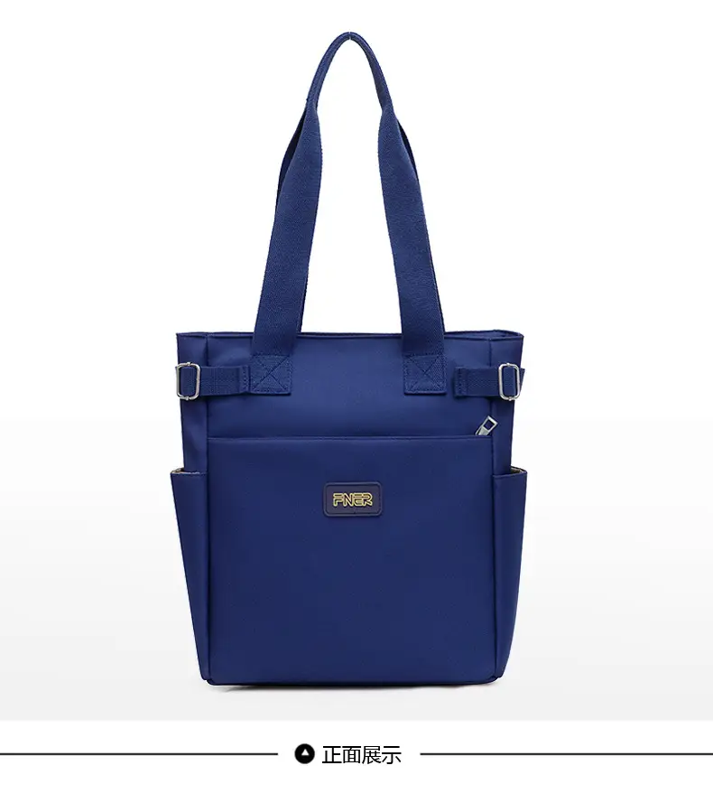 Women's Red Nylon Tote Bag 2024 Summer Large Capacity — feature 34