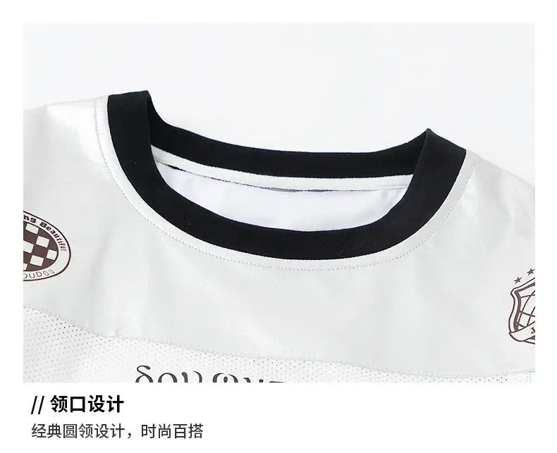 Hip-Hop Boys Suit White Black Red 3 Number — feature 18