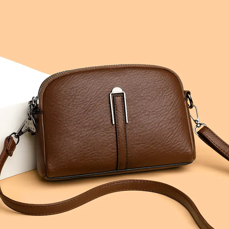 Women Crossbody Bag Brown Leather Small 2026 - Image 6