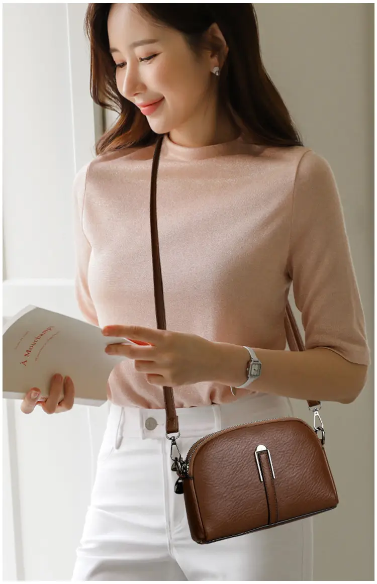 Women Crossbody Bag Brown Leather Small 2026 — feature 17