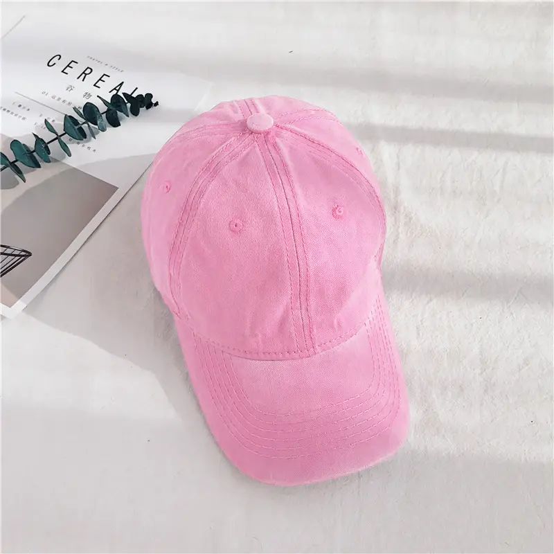 Men Soft Pink Baseball Cap Sunscreen Green Multi Color - Image 7