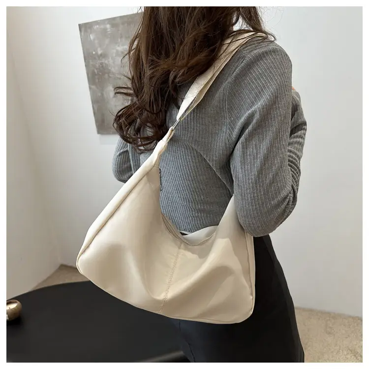 Oxford Cloth Shoulder Bag Women Spring Summer Fresh Soft Collapsible - Image 2