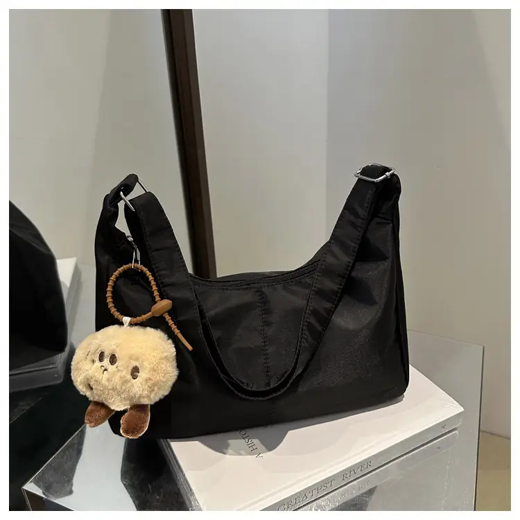Oxford Cloth Shoulder Bag Women Spring Summer Fresh Soft Collapsible - Image 4