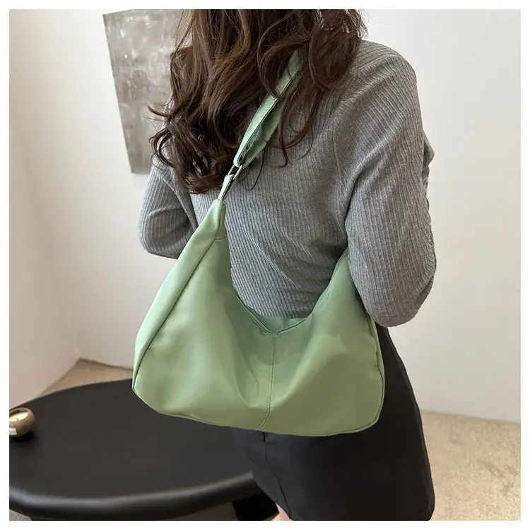 Oxford Cloth Shoulder Bag Women Spring Summer Fresh Soft Collapsible - Image 5