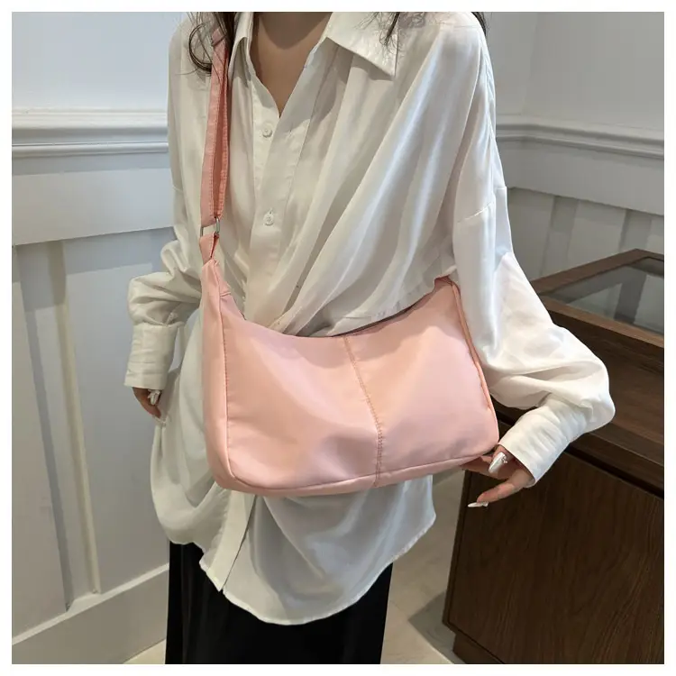 Oxford Cloth Shoulder Bag Women Spring Summer Fresh Soft Collapsible — feature 17