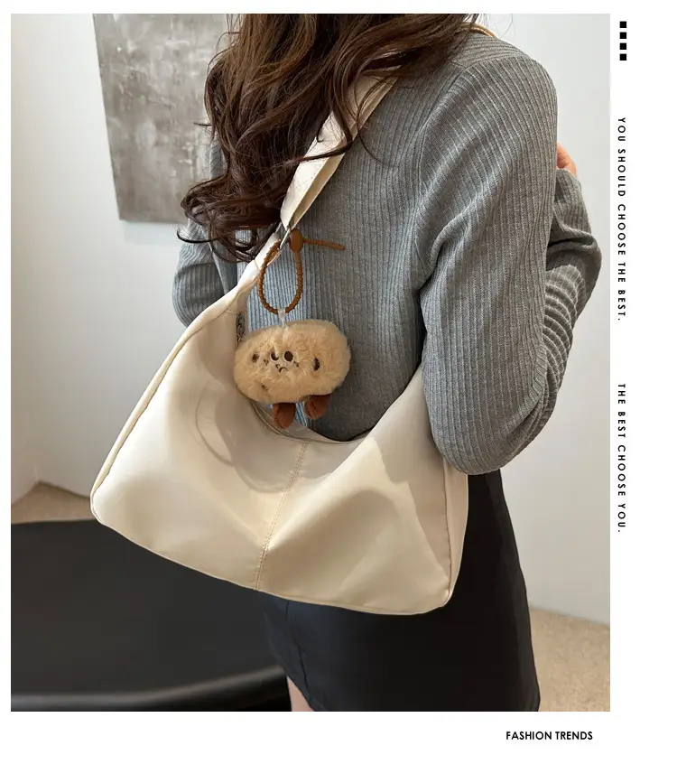 Oxford Cloth Shoulder Bag Women Spring Summer Fresh Soft Collapsible — feature 2