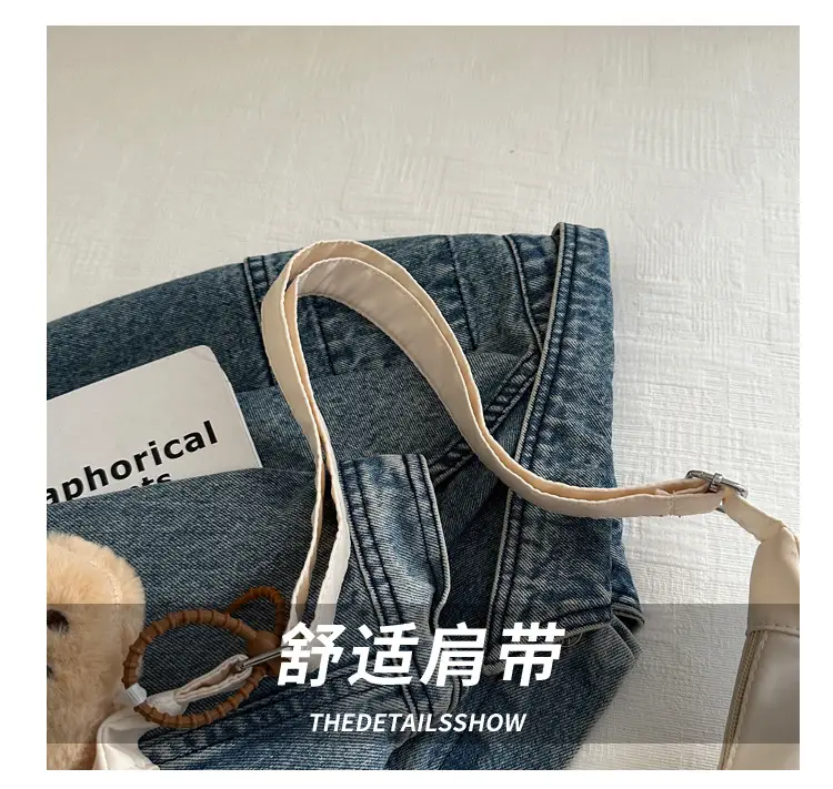 Oxford Cloth Shoulder Bag Women Spring Summer Fresh Soft Collapsible — feature 5