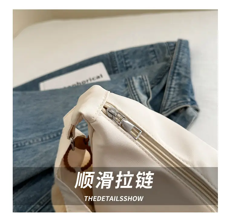 Oxford Cloth Shoulder Bag Women Spring Summer Fresh Soft Collapsible — feature 7