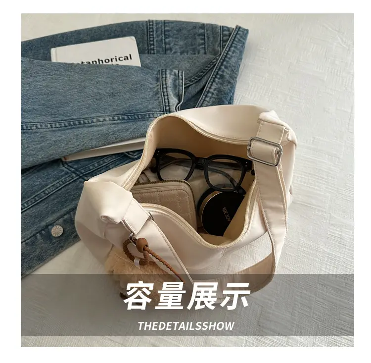Oxford Cloth Shoulder Bag Women Spring Summer Fresh Soft Collapsible — feature 8