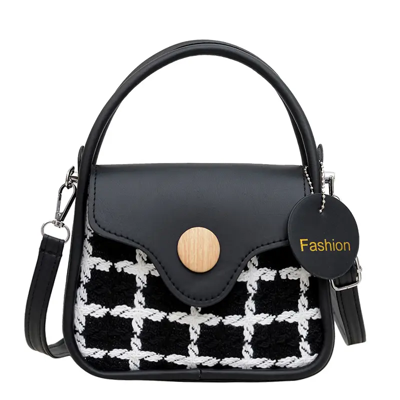 2024 New Elegant Fashion Crossbody Bag with Plaid Design