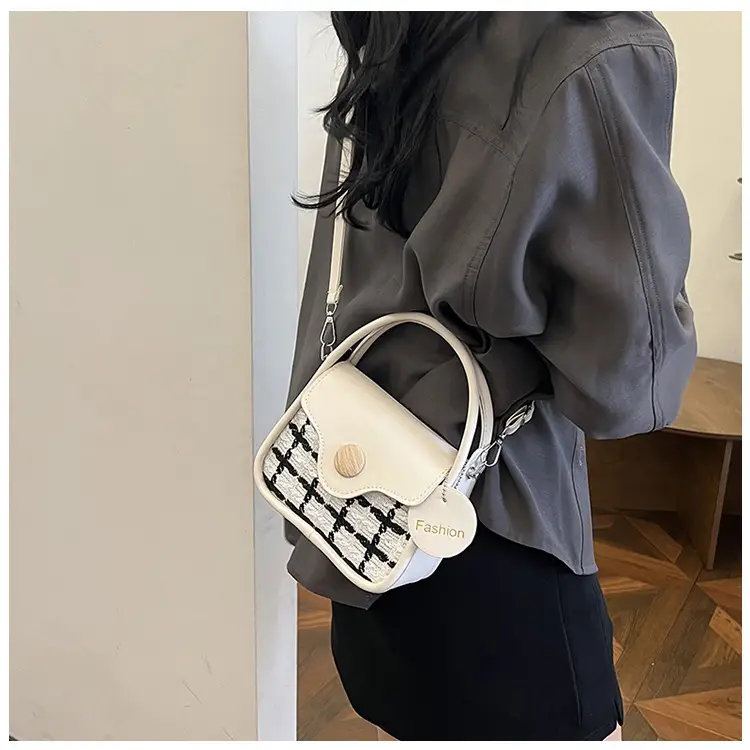 2024 New Elegant Fashion Crossbody Bag with Plaid Design — feature 8