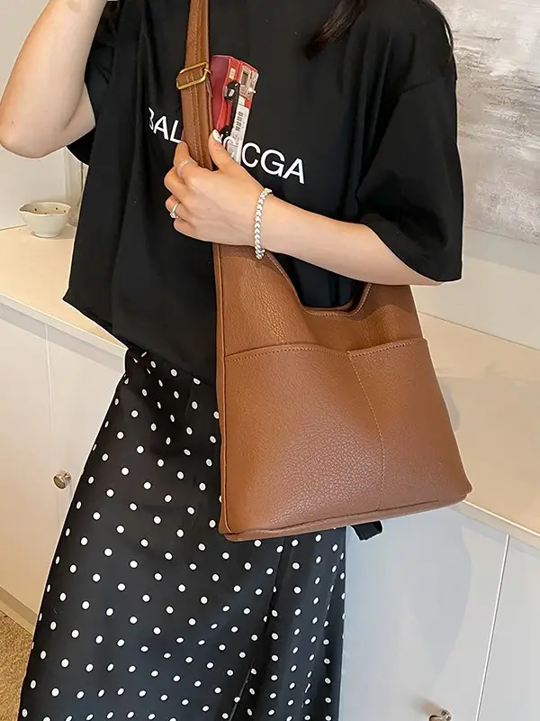 Red Leather Bucket Bag for Women 2024 - Image 9