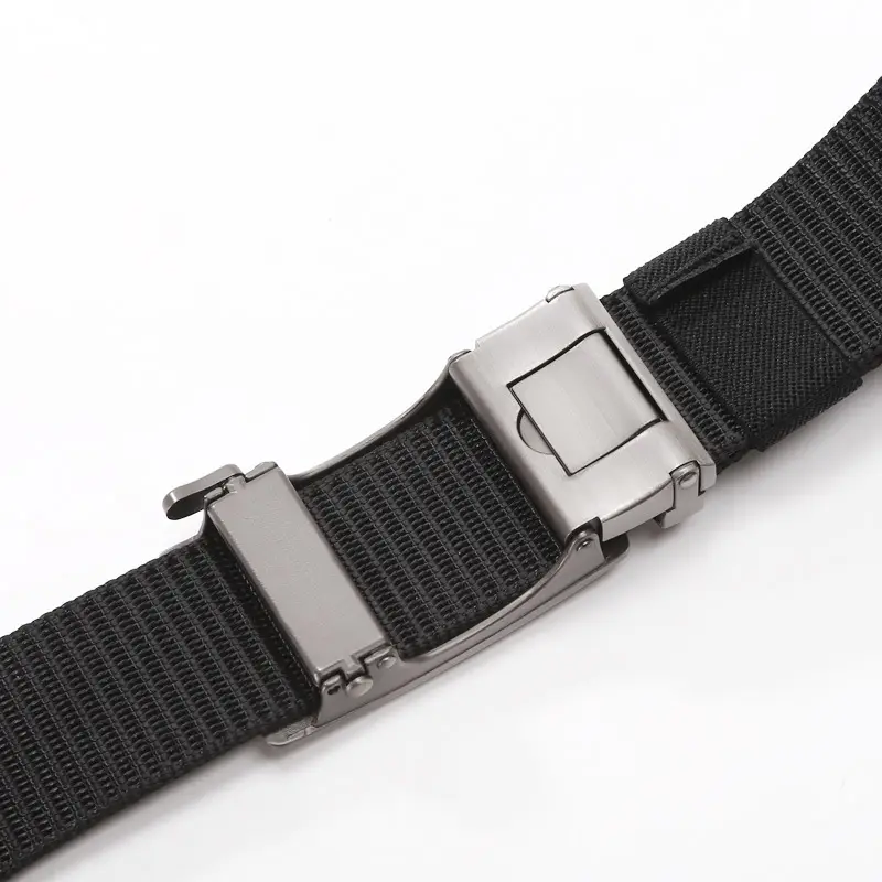 Men's Star Logo Black Nylon Belt