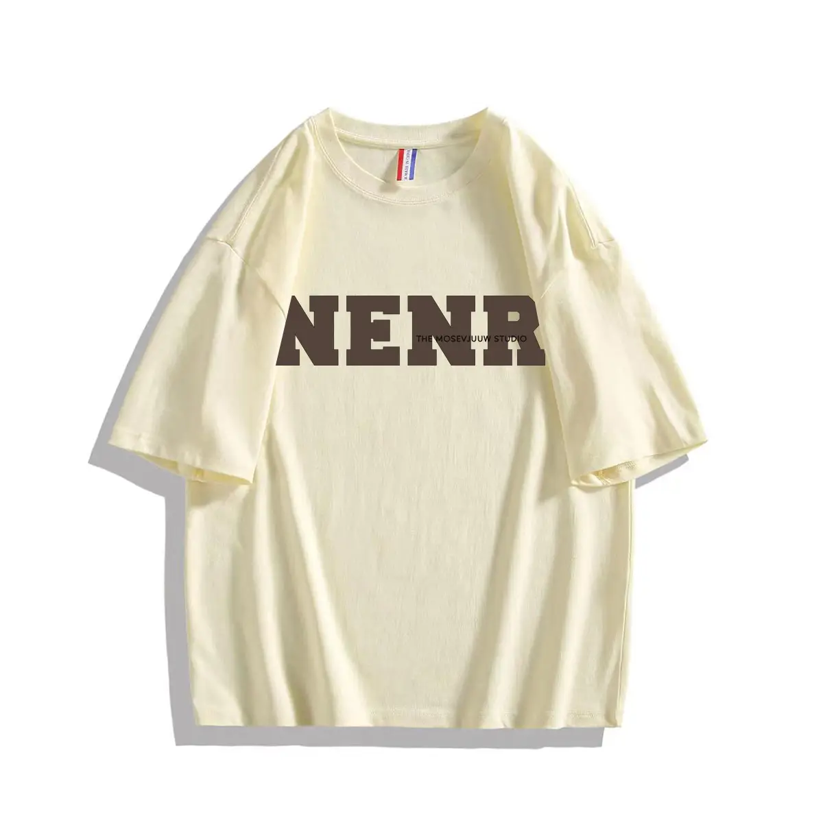 Men's 2024 Summer T-Shirt White Letter Print - Image 10