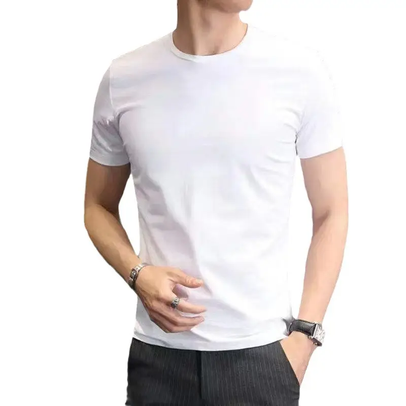 Men's 2024 Summer T-Shirt White Letter Print - Image 12
