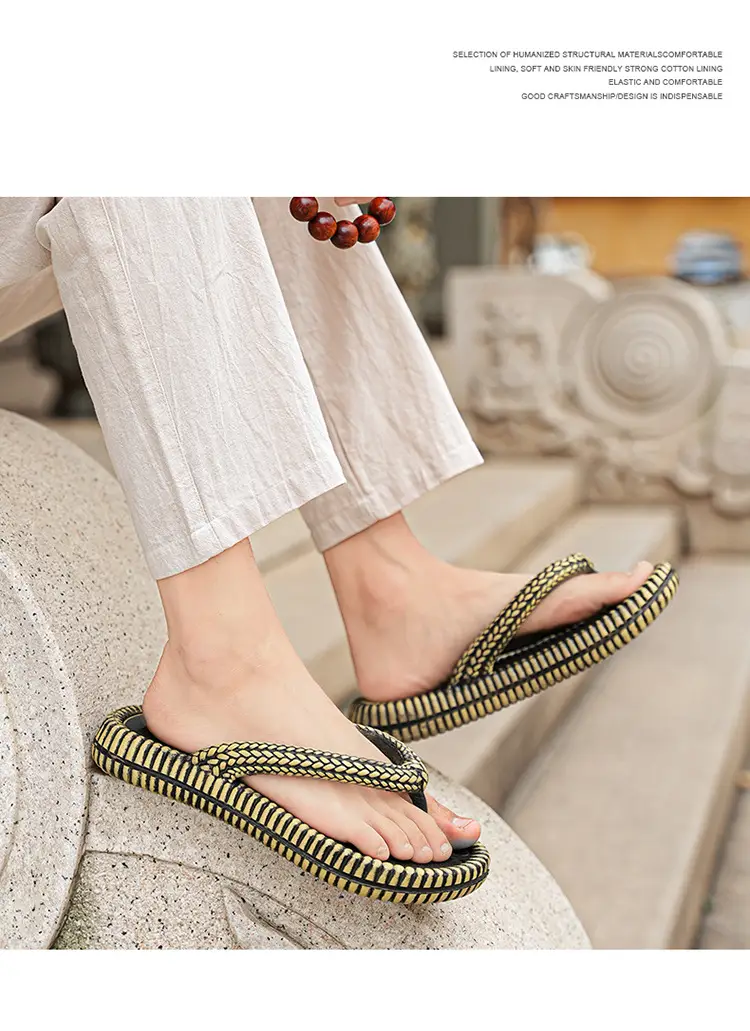 Men's New Summer Flip-Flops, Thick-Soled Casual Outdoor Couple's Beach Slippers, Men's Sandals — feature 12