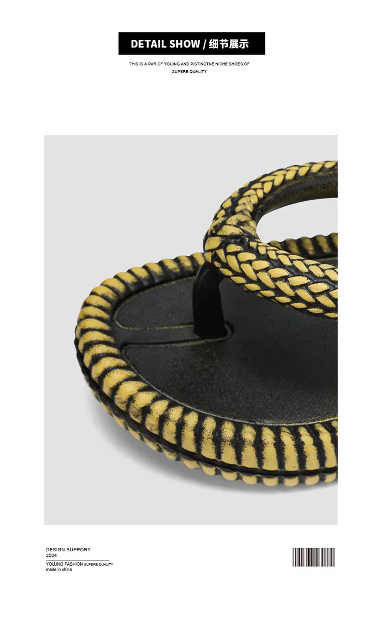 Men's New Summer Flip-Flops, Thick-Soled Casual Outdoor Couple's Beach Slippers, Men's Sandals — feature 4