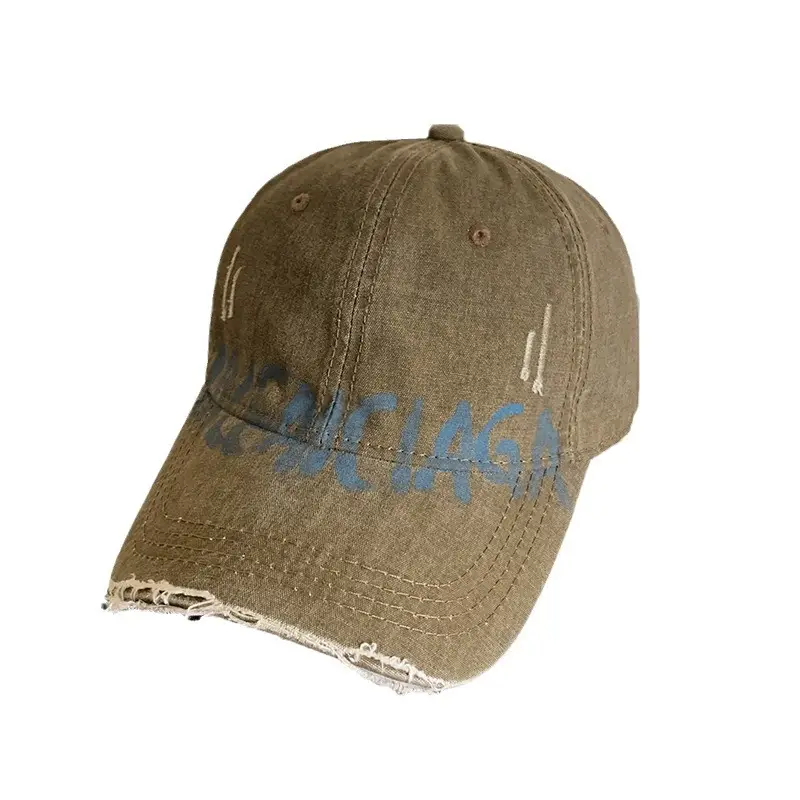 Vintage Washed Hole Baseball Cap for Women Summer Sunshade - Image 11