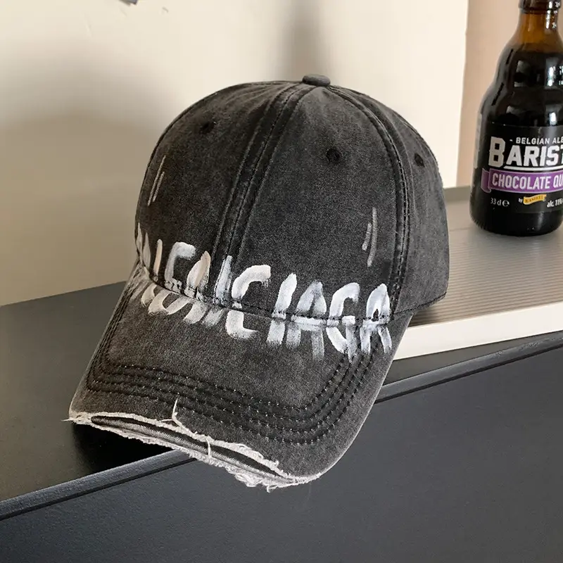 Vintage Washed Hole Baseball Cap for Women Summer Sunshade - Image 2