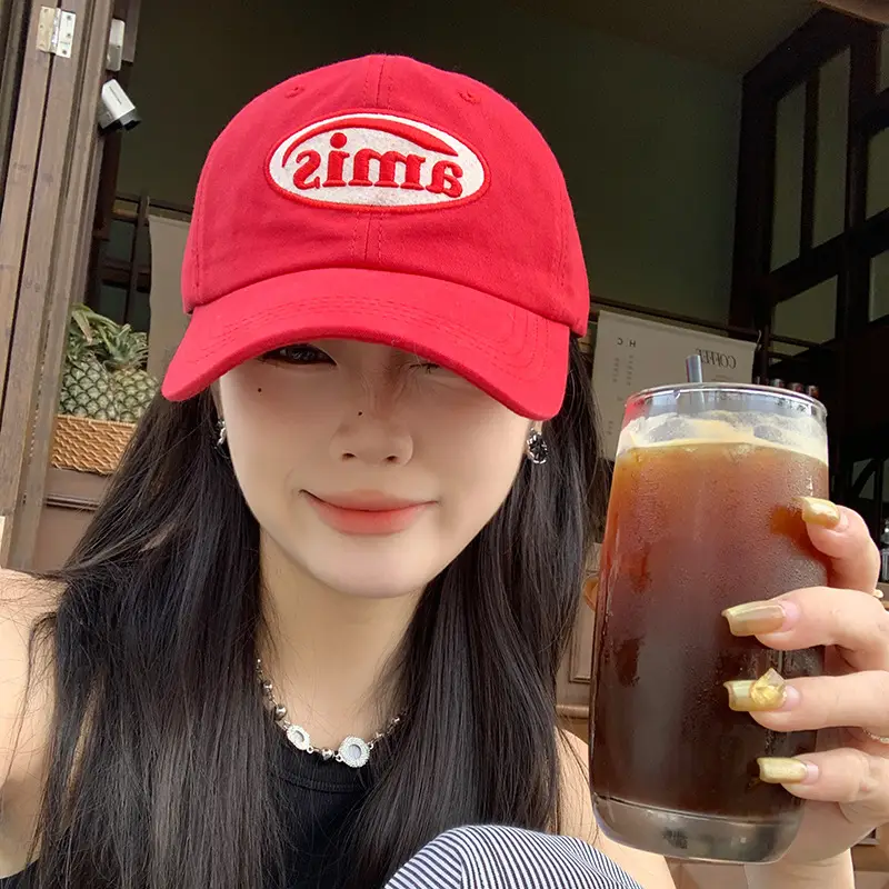 Red Women's Baseball Cap Spring Summer Casual All-match - Image 9