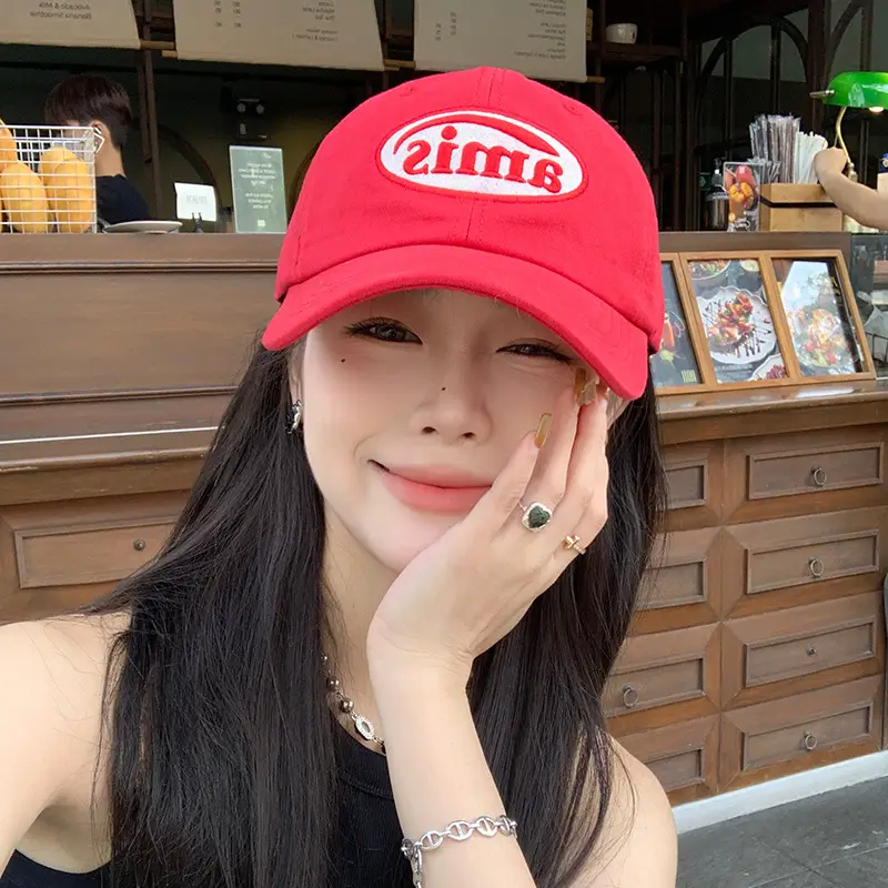 Red Women's Baseball Cap Spring Summer Casual All-match - Image 11