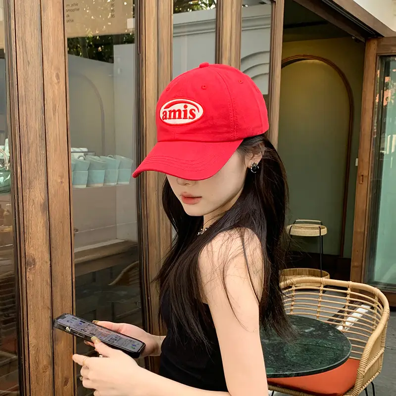 Red Women's Baseball Cap Spring Summer Casual All-match - Image 12