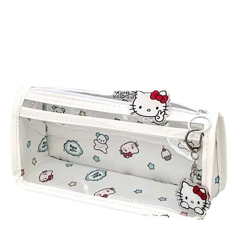 Hello Kitty Transparent Pencil Case with Keychain - Image 5