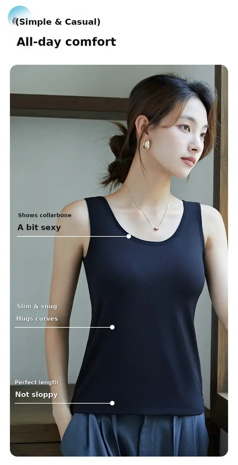 Women's Modal Underwear with Chest Pad & Anti-Glare Design — feature 10
