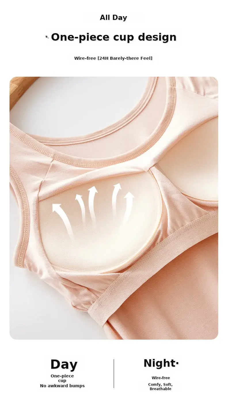 Women's Modal Underwear with Chest Pad & Anti-Glare Design — feature 5